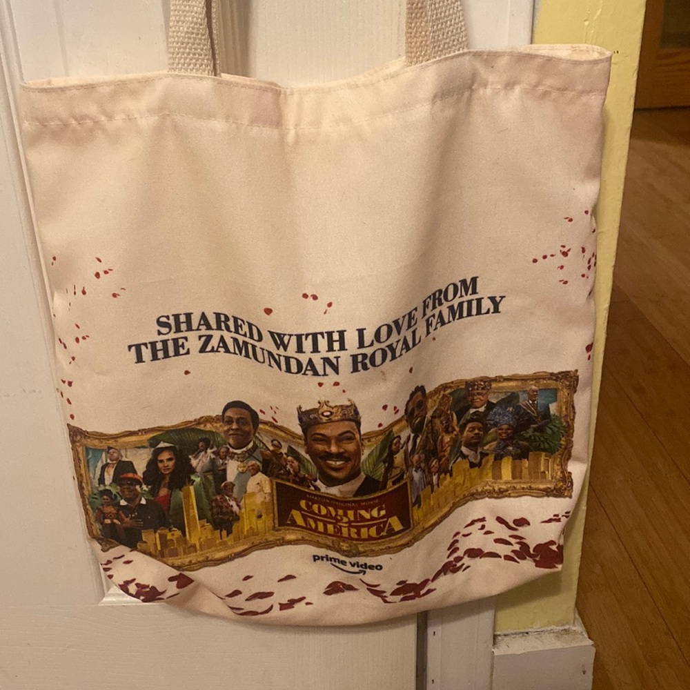 A coming2america bag that is from prime